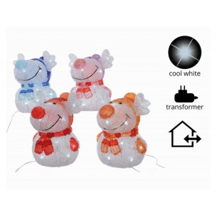 Led Acrylic Deer 4col 492233 di Kaemingk