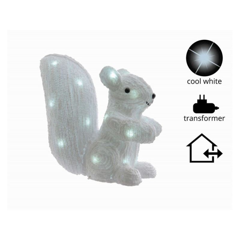 Led White Acrylic Squ 492244 di Kaemingk