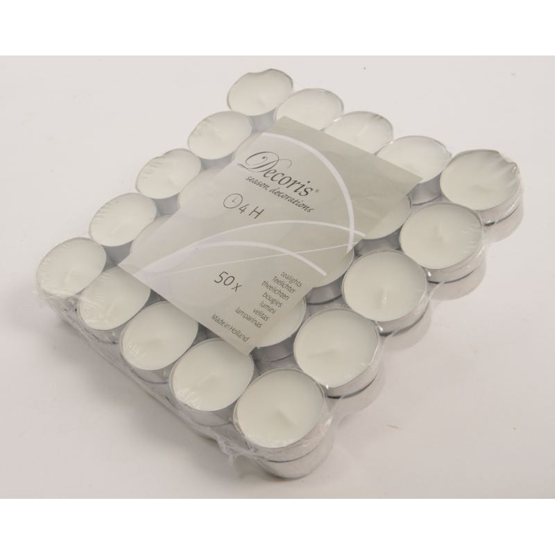 Tealight Wax White di Kaemingk