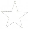 Micro Led White Star Frame Out Silver/Warm White di Kaemingk