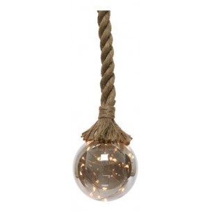 Micro Led Ball W Rope L Ind Bo Warm White di Kaemingk