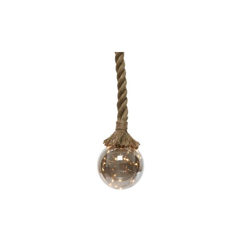 Micro Led Ball W Rope L Ind Bo Warm White di Kaemingk