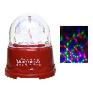 Led Disco Ball Ind Bo, Colour: Multi, Size: 8x8x10cm di Kaemingk