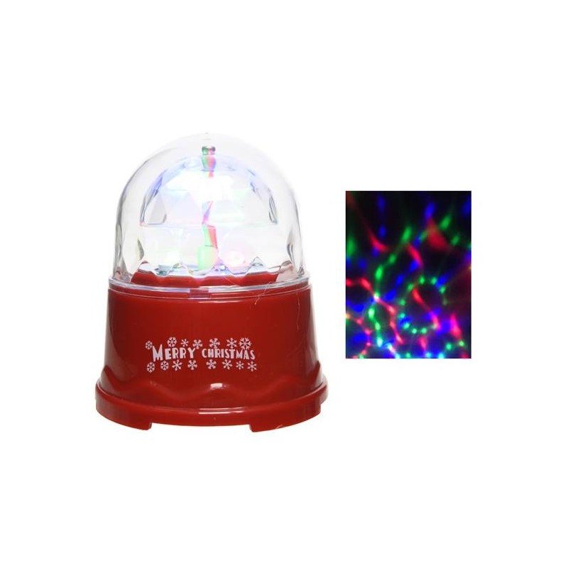Led Disco Ball Ind Bo, Colour: Multi, Size: 8x8x10cm di Kaemingk