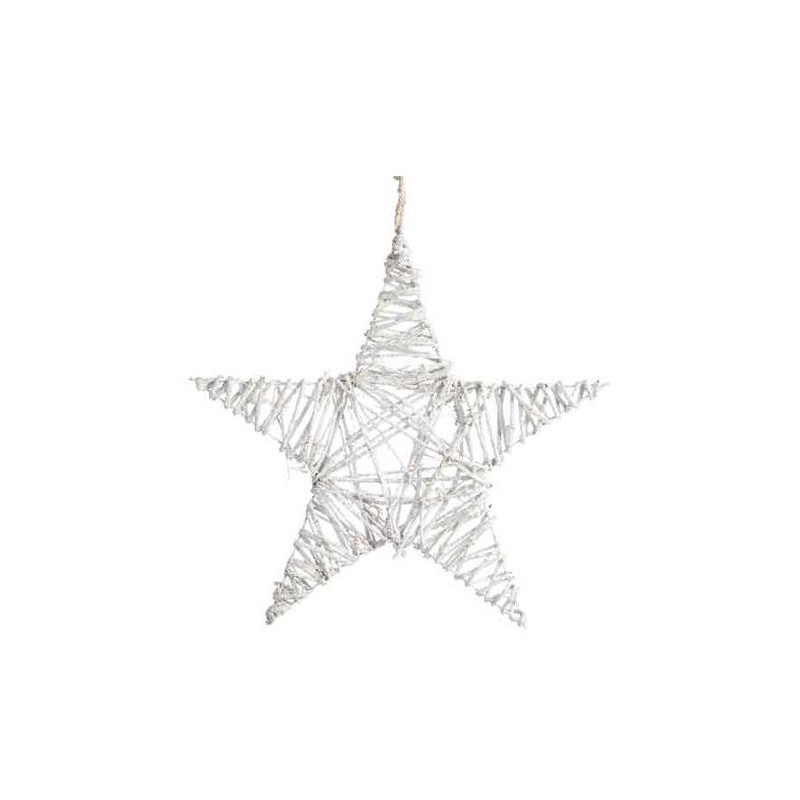 Twig Stella W Hanger W Glitter Confezionato per Pc in Paperwrap di Kaemingk