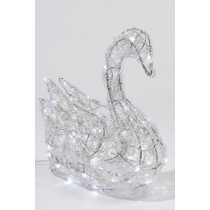 Led Acrylic Swan Out 491933 di Kaemingk
