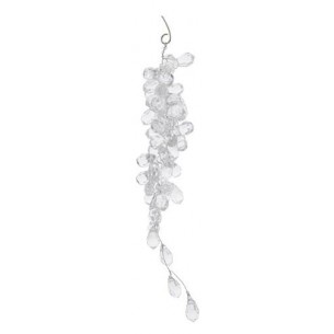 Acrylic Bead Hanger, Colour: Clear, Size: 35cm di Kaemingk
