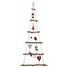 Birch Xmas Tree Deco Red di Kaemingk