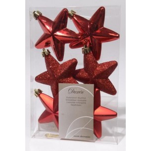 Sh.Proof Stars Sh-M-Gl Christmas Red di Kaemingk