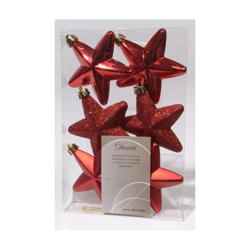 Sh.Proof Stars Sh-M-Gl Christmas Red di Kaemingk