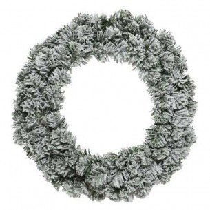 Imperial Wreath Snowy Indoor Green/White di Kaemingk