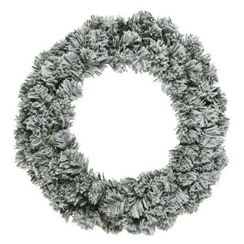 Imperial Wreath Snowy Indoor Green/White di Kaemingk