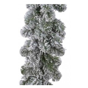 Imperial Garland Snowy Indoor Green/White di Kaemingk
