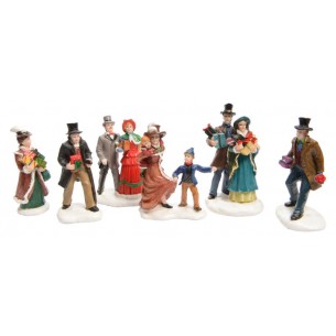 Confezione 6 Figure Poliresina Natalizie di Kaemingk