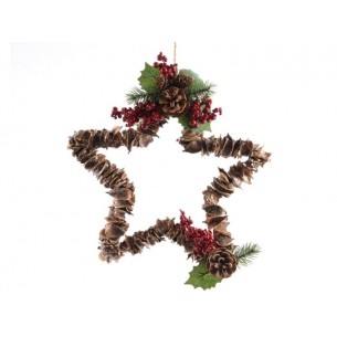 Nut Star W Berries W 726263 di Kaemingk