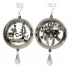 Iron Xmas Scenery Hanger 2ass, Colour: Silver, Size: 5.5x10x15cm di Kaemingk