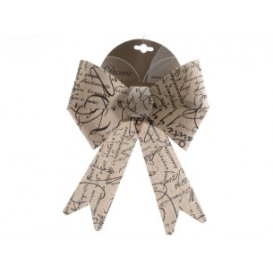 Plastic Bow Text On W 515345 di Kaemingk