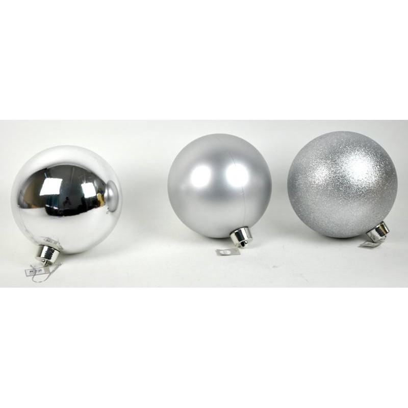 Pallina Colore Argento Grande 3ass - Diametro 25cm di Edelman