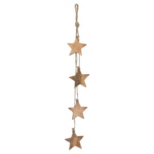 Decorazione da Appendere con Stelle Oro di Edelman