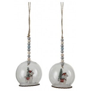 Palline Trasparenti Decorate con Figura Lama 2ass di Edelman