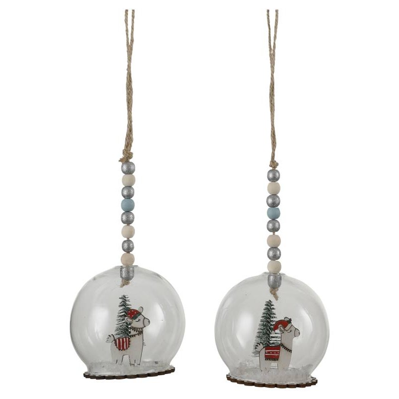 Palline Trasparenti Decorate con Figura Lama 2ass di Edelman