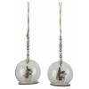 Palline Trasparenti Decorate con Figura Lama 2ass di Edelman