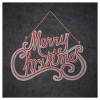 Decorazione da Muro a Led "Merry Christmas" Rosso a Batteria di Edelman