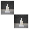 Decorazione Natalizia Montagna con 12 Led Bianco Caldo a Batteria di Edelman