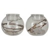Pallina Trasparente Portacandele Tealight con Scoiattolo/Cervo di Edelman