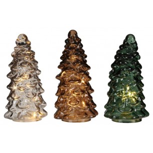 Albero Trasparente con Led a Batteria 3ass di Edelman