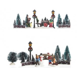 Scenario Invernale con Figure di Kaemingk