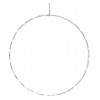 Micro Led White Round Frame Ou, Colour: White/Warm White, Size: Dia75cm-80l di Kaemingk