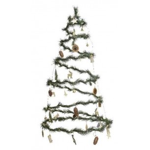 Albero a Spirale con Led Bianco Caldo a Batteria di Kaemingk