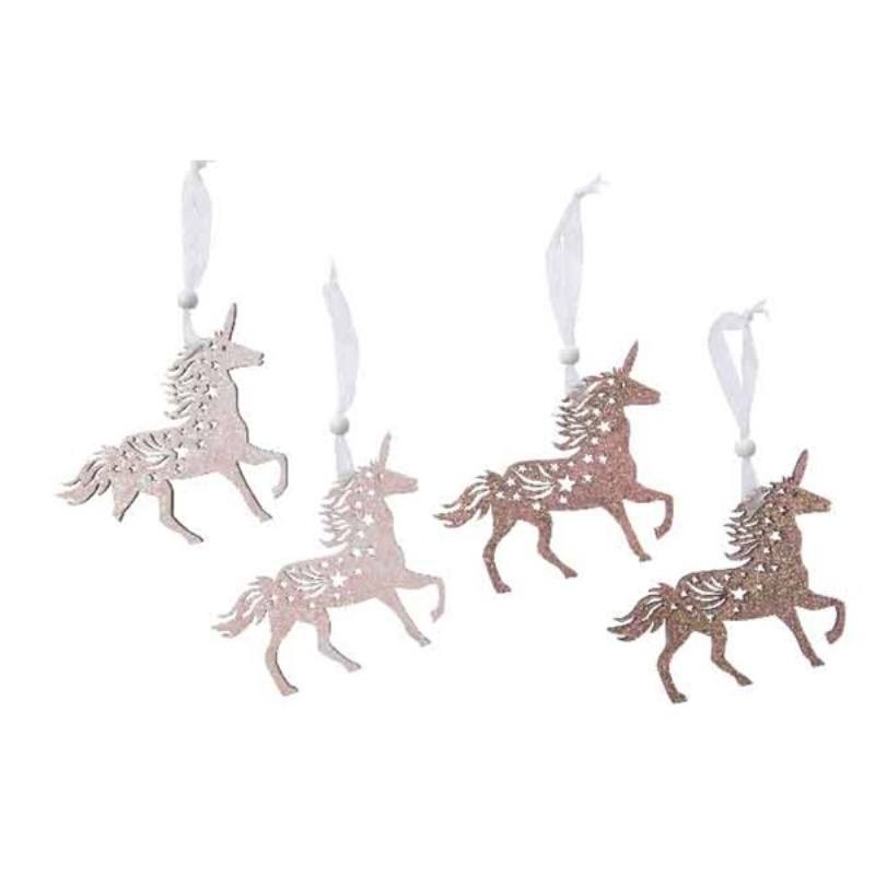 Unicorno con Glitter 2ass di Kaemingk