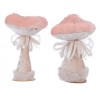 Pes Velvet Mushroom 2ass, Colour: Blush Pink, Size: Dia11.5x16cm di Kaemingk