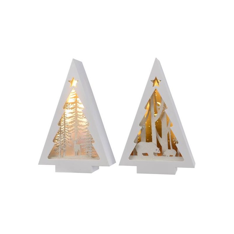 Led Pls Triangle 2ass in Bo, Colour: Warm White, Size: 16x6.7x25cm di Kaemingk