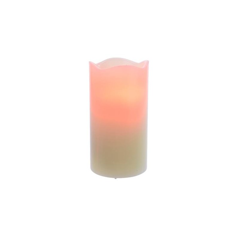 Red Laser Led Candle in Bo, Colour: Cream, Size: 15cm-2l di Kaemingk