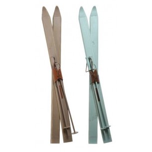 Pinewood Ski Set 2col Ass, Colour: Assorted, Size: 8x6.5x120cm di Kaemingk