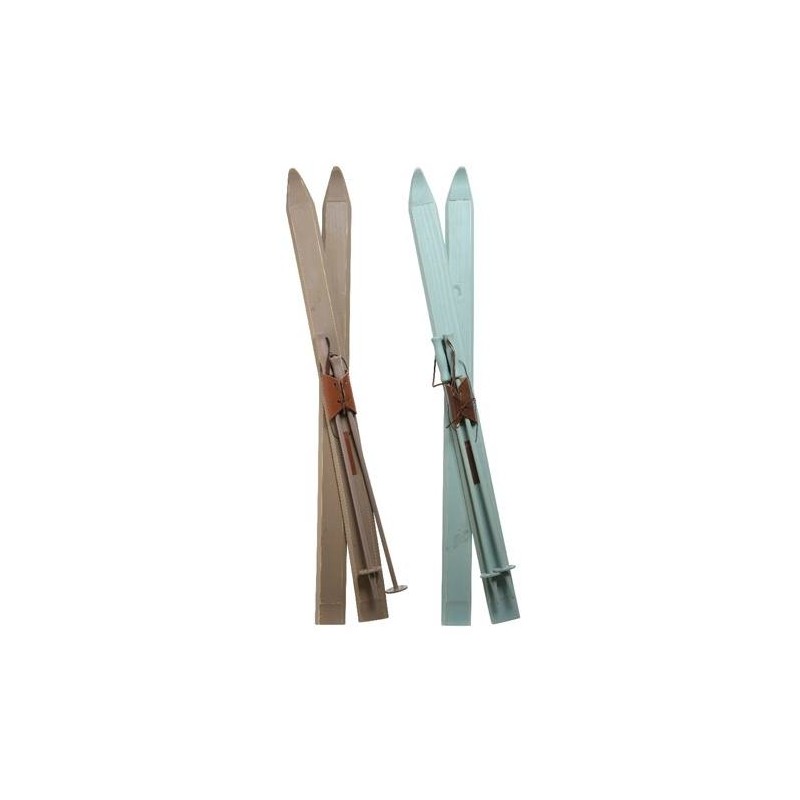 Pinewood Ski Set 2col Ass, Colour: Assorted, Size: 8x6.5x120cm di Kaemingk
