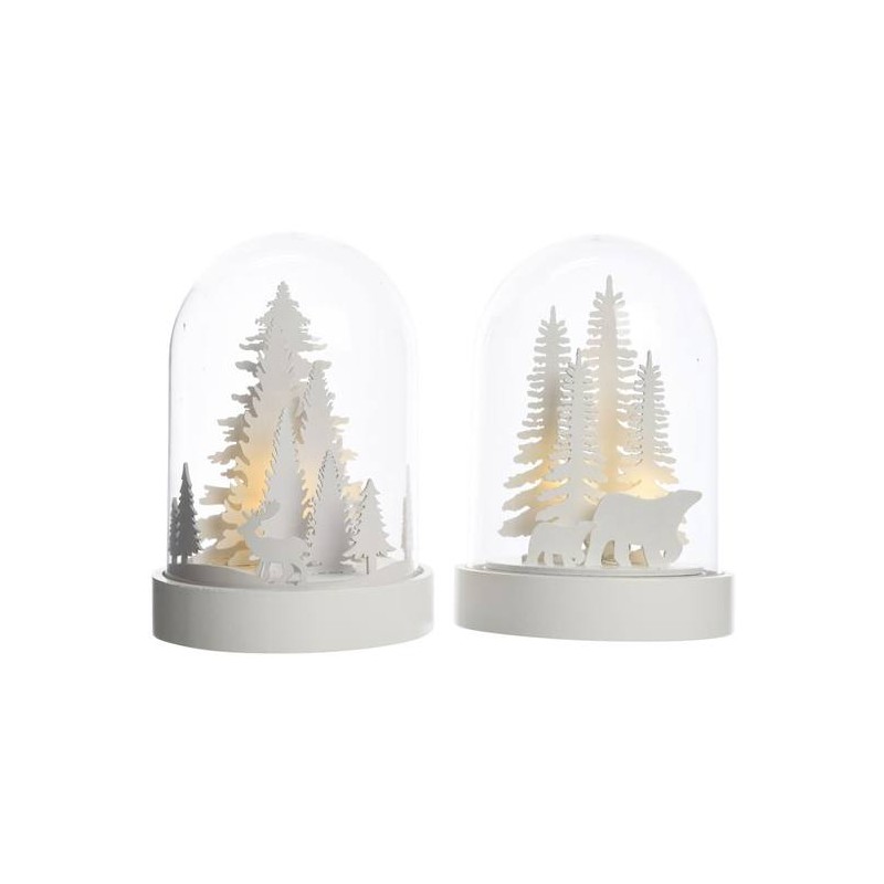 Led Scenery Cloche 2ass Ind Bo, Colour: Warm White, Size: 12.5x12.5x18cm3 di Kaemingk