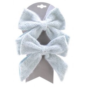 Pes Bow On Clip, Colour: Dusk Blue, Size: 3x20x17cm di Kaemingk