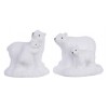 Terrac Polar Bears 2ass, Colour: White/Glitters, Size: 10x10cm di Kaemingk
