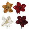 Pes Poinsettia Velvet 629597 di Kaemingk