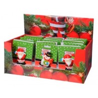 Magnet Earthenware Figure Deer, Santa, Snowman 3ass Assorted di Kaemingk