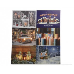 Led Canvas Pallet 6ass in Bo, Colour: Assorted, Size: 28x38cm-3l di Kaemingk