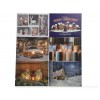Led Canvas Pallet 6ass in Bo, Colour: Assorted, Size: 28x38cm-3l di Kaemingk