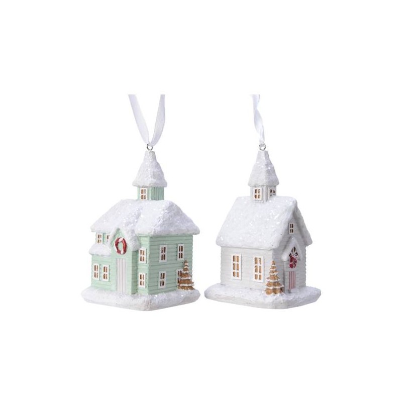 Poly House W Hanger 2col Ass, Colour: Assorted, Size: 7.2x6.2x10.3cm di Kaemingk