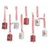 Iron Bell Hanging 2colas 2ass, Colour: Red, Size: 2.5x2.5x4.5cm di Kaemingk