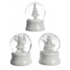 Pol Snow Globe 3ass, Colour: White, Size: Dia4.5x6cm di Kaemingk