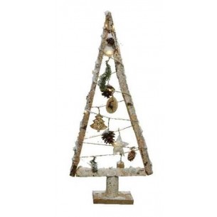 Albero con Decorazioni e Led a Batteria di Kaemingk